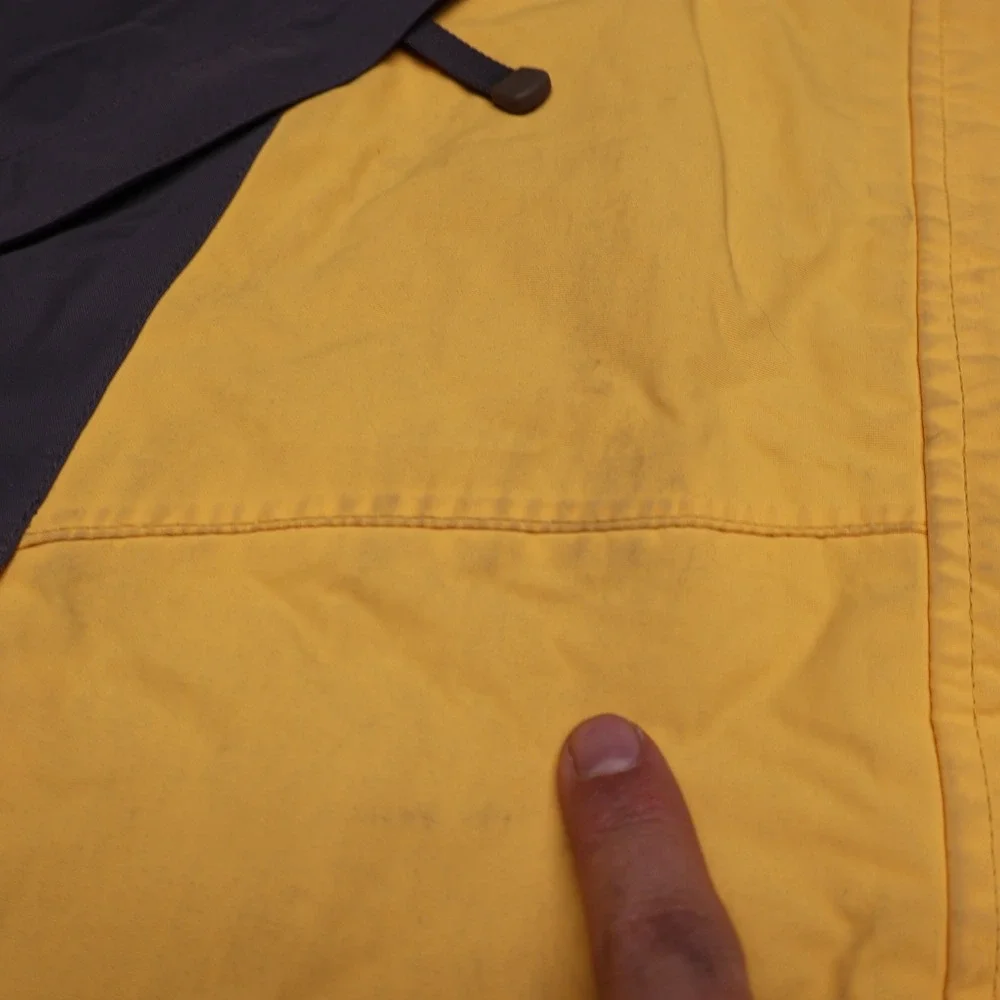 North Face Jacket Womens Medium‎ Yellow Waterproof Wind Rain Snow 3in1 Shell VTG